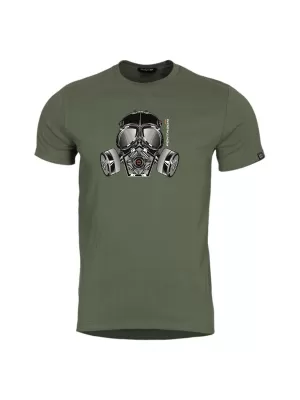 tričko PENTAGON AGERON GAS MASK K09012 OLIVOVO ZELENÁ