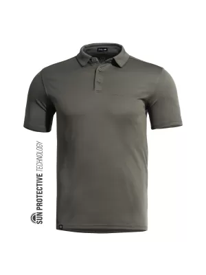 Pánske tričko s golierom PENTAGON VANQUISH POLO SHIRT K09048 HNEDÁ ŠEDÁ
