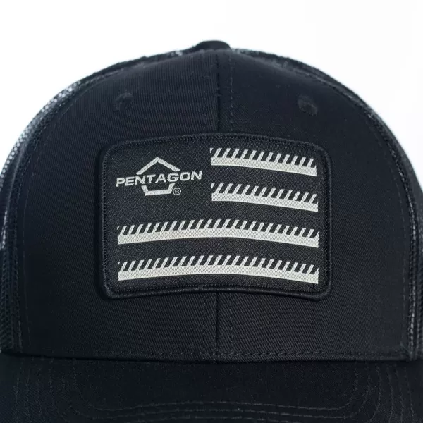  Čiapka PENTAGON WILLS TRUCKERS TWILL CAP K13055 ČIERNA 