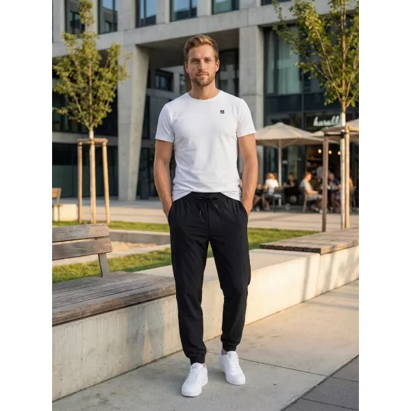  Pánske nohavice ALTISPORT ATS JOGGER CLASSIC - FIT ČIERNA 