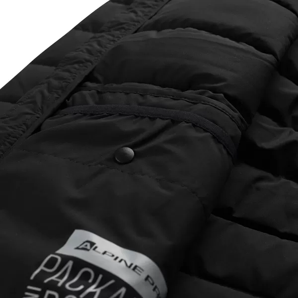  Pánska bunda ALPINE PRO RETER ČIERNA 
