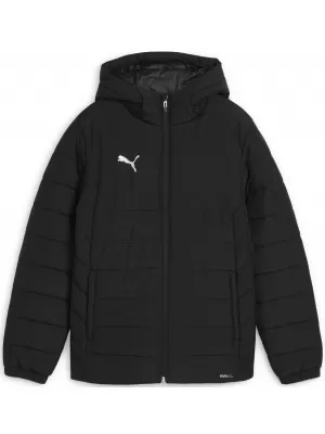 Sako PUMA TEAMADDITIONS HOODED PADDED JACKET JR 65973803 PUMA BLACK/PUMA SILVER