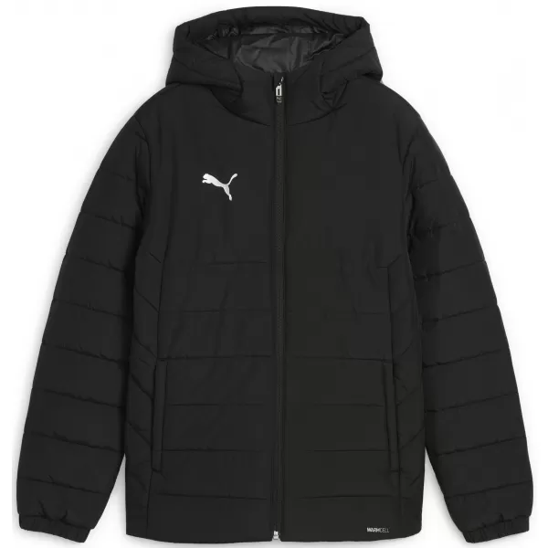  Sako PUMA TEAMADDITIONS HOODED PADDED JACKET JR 65973803 PUMA BLACK/PUMA SILVER 