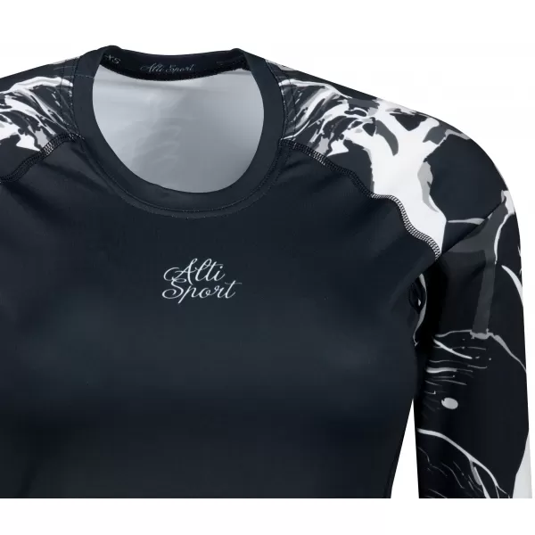  Dámske prémiové funkčné tričko s dlhým rukávom ALTISPORT VOJ/ALW114TR03 ČIERNA 