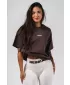 Nadrozmerné tričko RESET 491 DARK BROWN Nebbia
