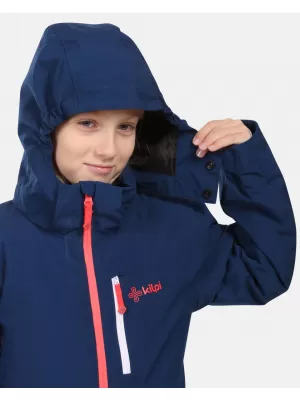 Dievčenská lyžiarska bunda KILPI VALERA-JG ZJ0111KI TMAVO MODRÁ