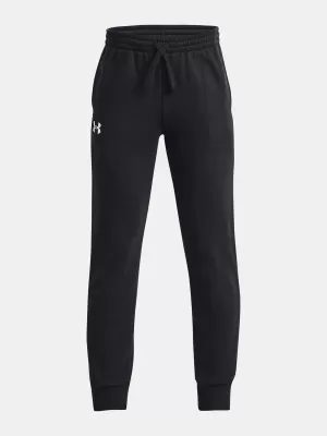 Chlapčenské tepláky UNDER ARMOUR UA RIVAL FLEECE JOGGERS 1379787-001 ČIERNA