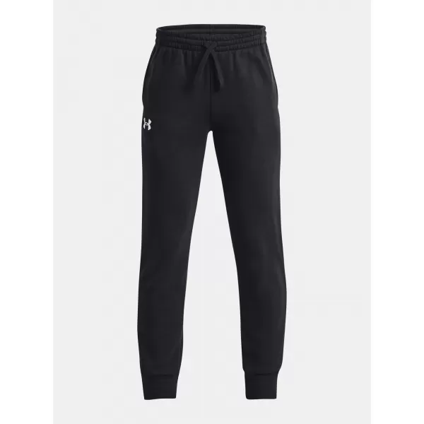  Chlapčenské tepláky UNDER ARMOUR UA RIVAL FLEECE JOGGERS 1379787-001 ČIERNA 