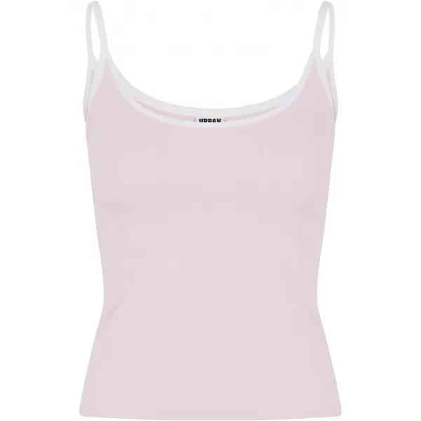  Dámske tielko URBAN CLASSICS TB7485A ZAČERVENANÁ RUŽA/BIELA/BIELA/ČIERNA 
