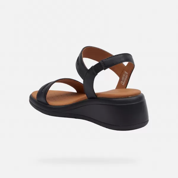  Dámske sandále GEOX MELICONIA G000969 ČIERNA 