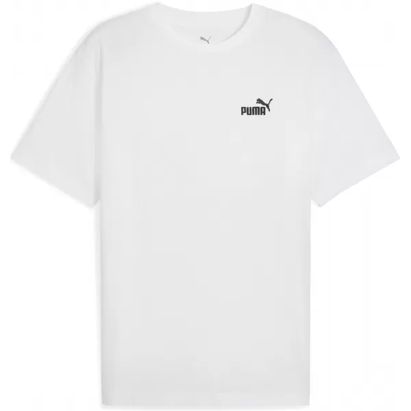  Tričko PUMA ESS RELAXED SMALL NO 1 LOGO TEE 68915302 PUMOVÁ BIELA 
