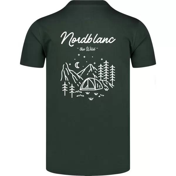  Tričko NORDBLANC CAMPING NBSMT8157 TMAVO ZELENÝ 