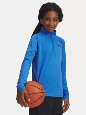 Chlapčenské tričko UNDER ARMOUR UA TECH 2.0 1/2 ZIP 1363286-402 MODRÁ