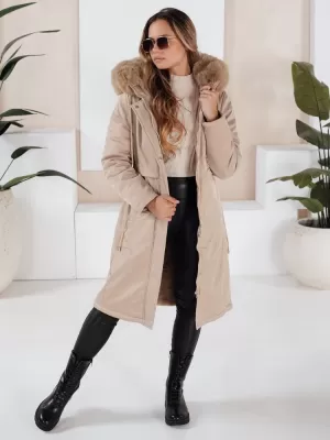 Dámska parka DSTREET TY5112 BÉŽOVÁ