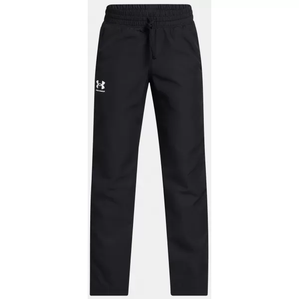  Chlapčenské športové nohavice UNDER ARMOUR UA B RIVAL WVN PANT 1390155-001 ČIERNA 
