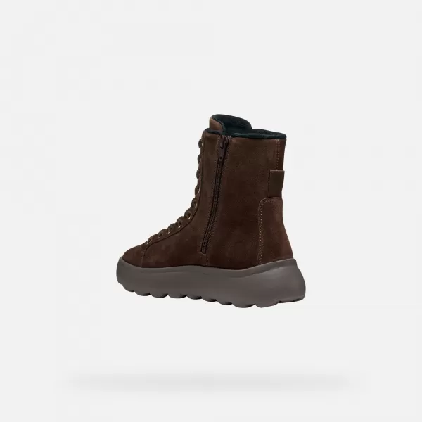  Dámske topánky GEOX SPHERICA EC4.1 G009293 TMAVO HNEDÁ 
