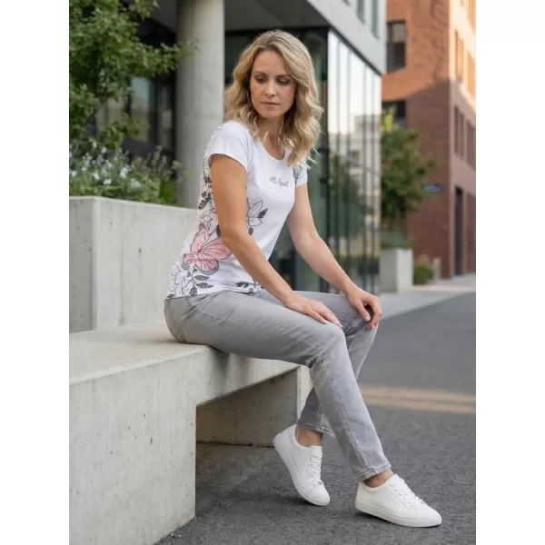  Dámska voľnočasová košeľa premium ALTISPORT VOJ/ALW119TR06 BIELA 