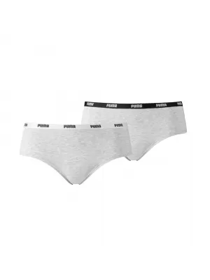 Nohavičky PUMA WOMEN HIPSTER 2P PACK 90785205 ŠEDÁ