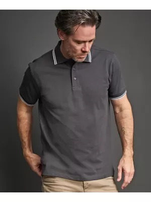 Pánske tričko TEE JAYS | TJ 1407 BLACK/WHITE