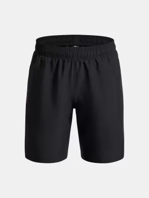 Chlapčenské šortky UNDER ARMOUR UA TECH WOVEN WORDMARK SHORT 1383341-007 ČIERNA