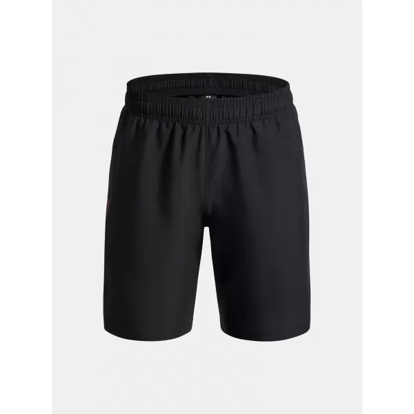  Chlapčenské šortky UNDER ARMOUR UA TECH WOVEN WORDMARK SHORT 1383341-007 ČIERNA 