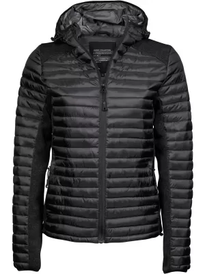 Dámska bunda TEE JAYS | TJ 9611 BLACK/BLACK MELANGE