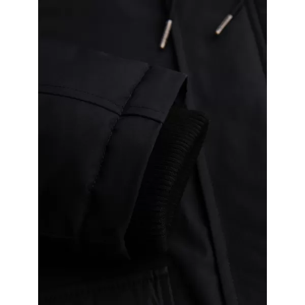  Pánský kabát OMBRE OM-JAFL-0109 ČIERNY 
