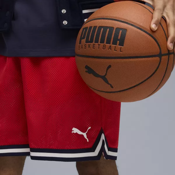  Kraťasy PUMA HOOPERHOTLINE AOP 7" SHORTS 63283701 PO CELÚ DOBU ČERVENÁ/AOP 