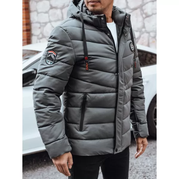  Pánska bunda DSTREET TX5057 TMAVO ŠEDÁ 