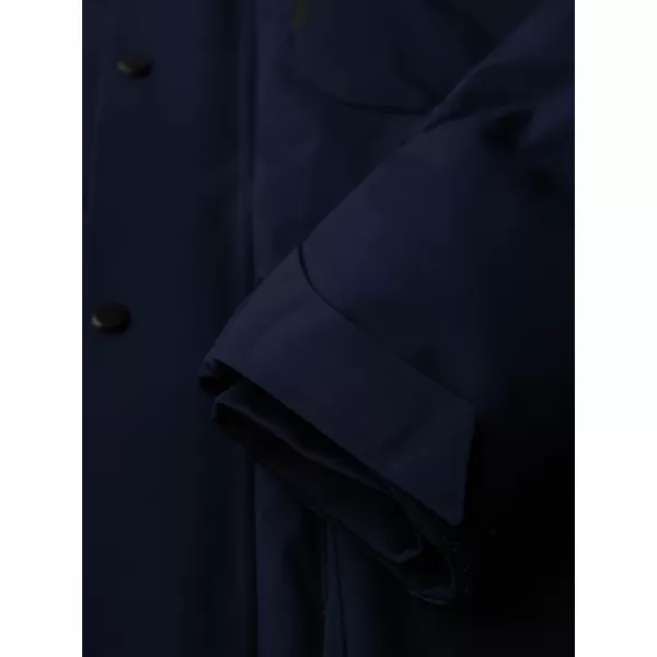  Pánska zimná bunda OMBRE OM-JAHP-0306 NÁMORNÍCKA MODRÁ 
