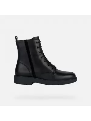 Dámske členkové čižmy GEOX SPHERICA EC1 G004200 ČIERNA