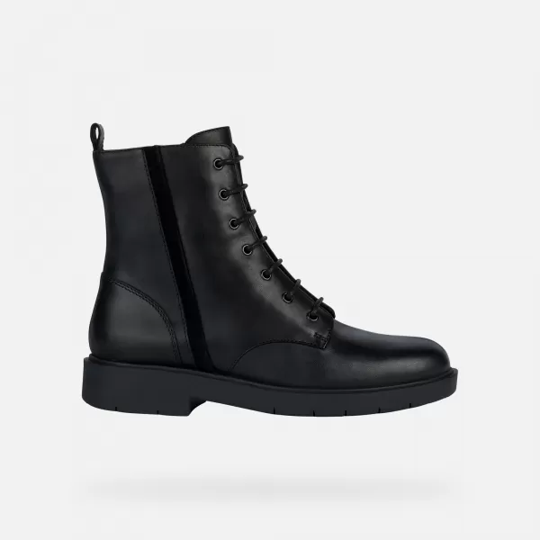  Dámske členkové čižmy GEOX SPHERICA EC1 G004200 ČIERNA 