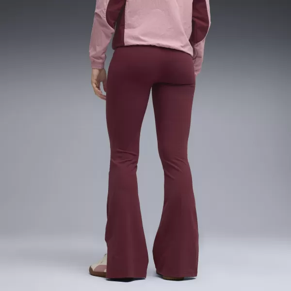  Dámske legíny PUMA HER HIGH-WAIST FLARED LEGGINGS 68815696 RUBÍNOVÝ LESK 
