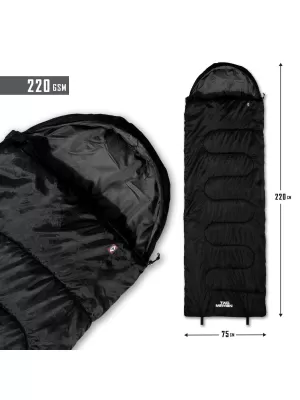 Spací vak PENTAGON SENTINEL SLEEPING BAG 220GR/M² D19001 ČIERNA