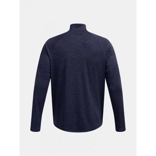  Pánske tričko UNDER ARMOUR UA TECH TEXTURED 1/2 ZIP 1382797-410 MODRÁ 
