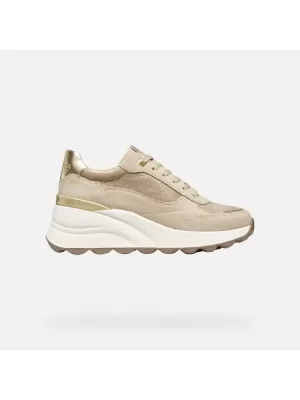 Dámske tenisky GEOX SPHERICA EC13 G009316 KRÉMOVÁ