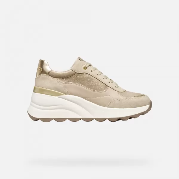  Dámske tenisky GEOX SPHERICA EC13 G009316 KRÉMOVÁ 