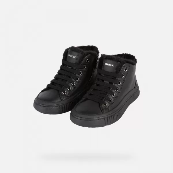  Dievčenské tenisky GEOX LAQUINNY J46M3G00085C9999 ČIERNA 