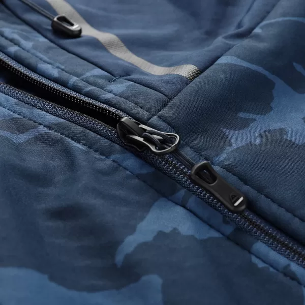  Pánska bunda so softshell ALPINE PRO HOOR MODRÝ 