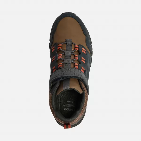  Chlapčenské členkové čižmy GEOX FLEXYPER BOY B ABX J949XA032FUC0948 ČIERNA 