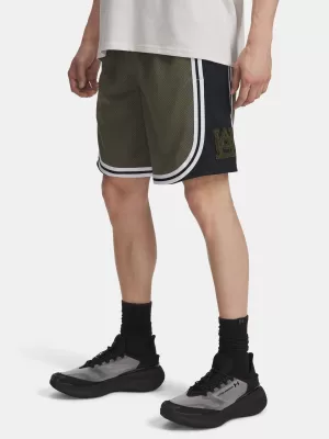 Pánske šortky UNDER ARMOUR UA M COURTSIDE SHORT 6004087-390 ZELENÁ