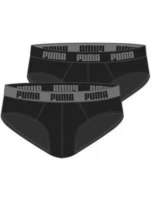 Mužské nohavičky PUMA BASIC BRIEF 2P 88910006 ČIERNA/ČIERNA