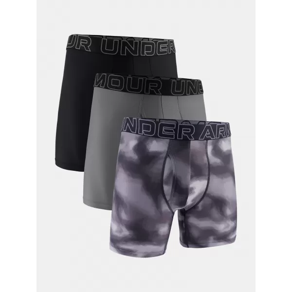  Pánske boxerky UNDER ARMOUR M UA PERF TECH MESH (3KS) 1383885-024 TITÁNOVÁ SIVÁ 