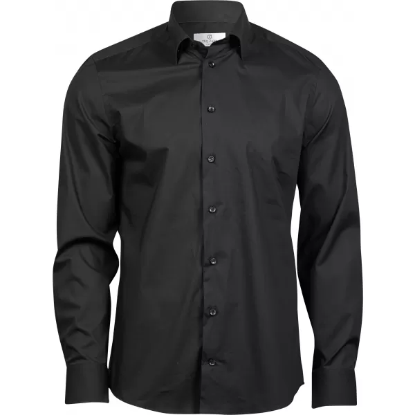  Pánska košeľa TEE JAYS | TJ 4024 BLACK 