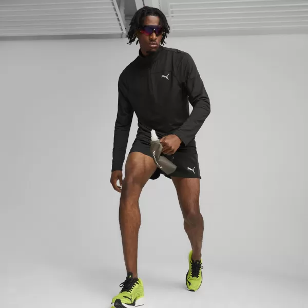  Športové tričko PUMA RUN CLOUDSPUN 1/4 ZIP 52499201 PUMA ČIERNA 