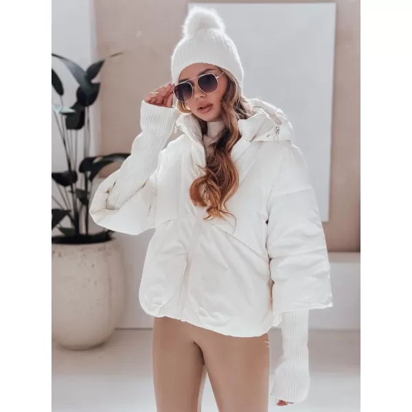  Dámska bunda DSTREET TY5036 BIELA 