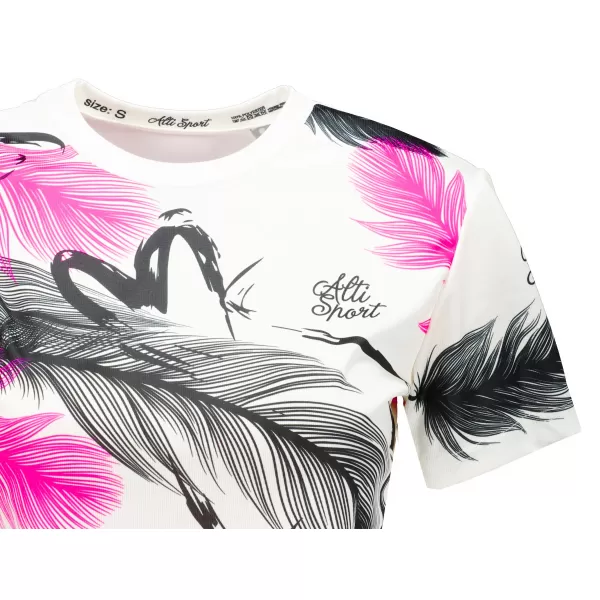  Dámsky prémiový crop top ALTISPORT VOJ/ALW001TR07 BIELA 
