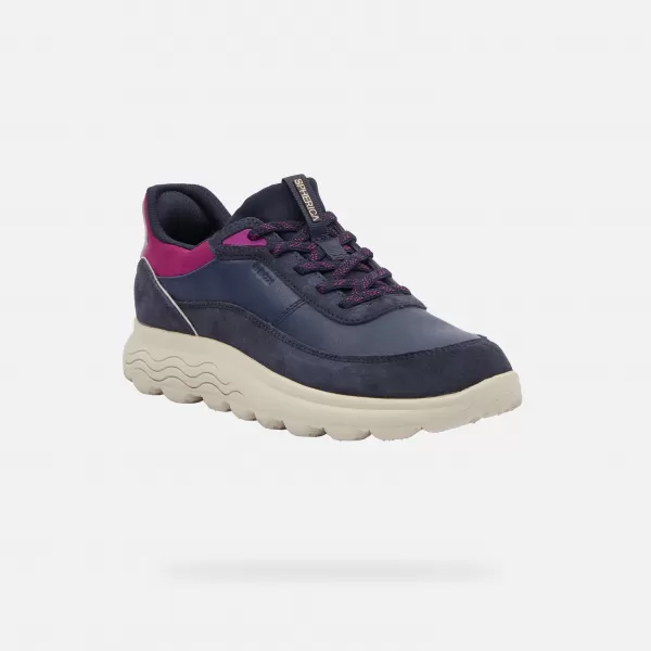  Dámske tenisky GEOX SPHERICA PLUS FAST IN G009589 TMAVO MODRÁ 