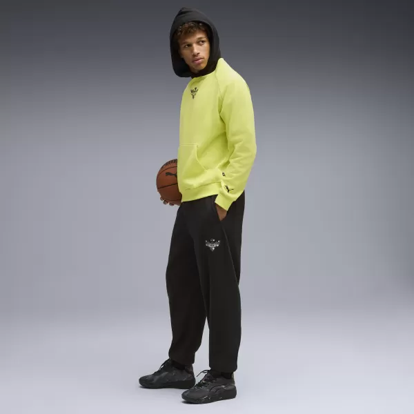  Pánska mikina PUMA MELO ALWAYZ ON 1 HOODIE 63075205 CITRÓNOVÝ SHERBERT 
