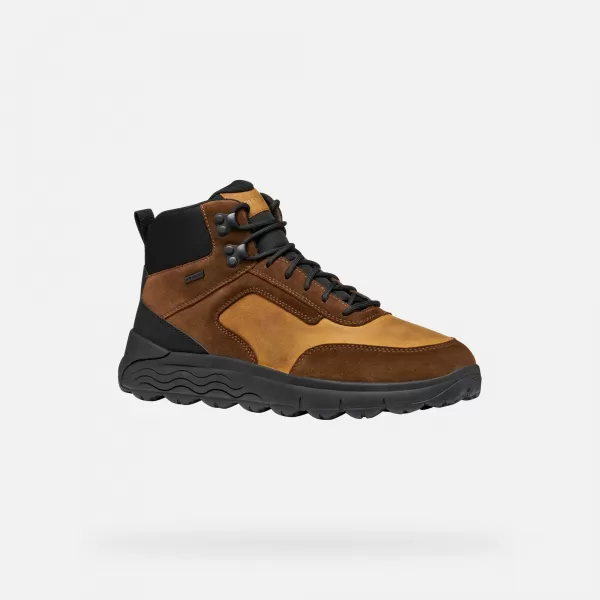  Pánske topánky GEOX SPHERICA 4X4 ABX G011177 HNEDÁ 